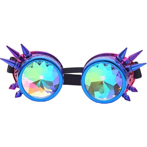 Gwezmxs Steampunk Brille Gläser Verstellbare Größe, Karneval/Cosplay/Halloween Accessoire - GXD231-J von Gwezmxs