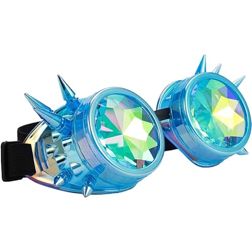 Gwezmxs Steampunk Brille Gläser Verstellbare Größe, Karneval/Cosplay/Halloween Accessoire - GXD231-Q Gwezmxs Steampunk Brille Gläser Verstellbare Größe, Karneval/Cosplay/Halloween Accessoire - GXD231-Q von Gwezmxs