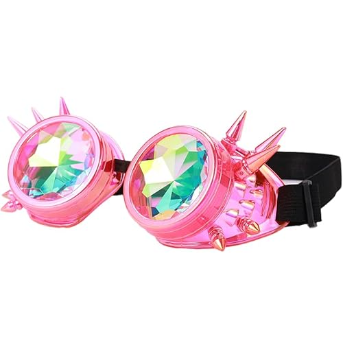 Gwezmxs Steampunk Brille Gläser Verstellbare Größe, Karneval/Cosplay/Halloween Accessoire - GXD231-T von Gwezmxs