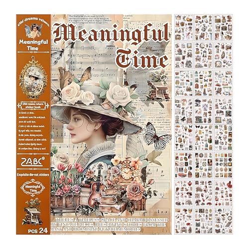 Gwezmxs Washi Sticker Scrapbook Set für Fotoalbum, 24 Seiten 410 Stück Gwezmxs Washi Sticker Scrapbook Set für Fotoalbum, 24 Seiten 410 Stück von Gwezmxs