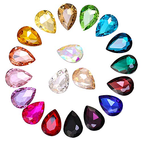 Gwolf Strasssteine, 200 Stück Strasssteine zum aufnähen, Glitzersteine zum basteln, Strasssteine zum basteln, Glas Schmucksteine für Handy Geburtstagskrone Grußkarte Basteln, Zufällige Farbe Gwolf Strasssteine, 200 Stück Strasssteine zum aufnähen, Glitzersteine zum basteln, Strasssteine zum basteln, Glas Schmucksteine für Handy Geburtstagskrone Grußkarte Basteln, Zufällige Farbe von Gwolf