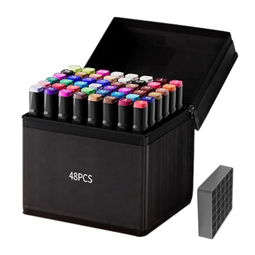 Gwtdtoad Alkohol Stifte Set Kunst Marker Stifte Farben Markierstift Set Wasserdicht Doppelkopf Zeichenstifte Ausmalstifte Aquarellmarker Für Kinder, 48–120 Farben Gwtdtoad Alkohol Stifte Set Kunst Marker Stifte Farben Markierstift Set Wasserdicht Doppelkopf Zeichenstifte Ausmalstifte Aquarellmarker Für Kinder, 48–120 Farben von Gwtdtoad
