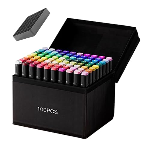 Gwtdtoad Alkohol Stifte Set Kunst Marker Stifte Farben Markierstift Set Wasserdicht Doppelkopf Zeichenstifte Ausmalstifte Aquarellmarker Für Kinder, 48–120 Farben Gwtdtoad Alkohol Stifte Set Kunst Marker Stifte Farben Markierstift Set Wasserdicht Doppelkopf Zeichenstifte Ausmalstifte Aquarellmarker Für Kinder, 48–120 Farben von Gwtdtoad