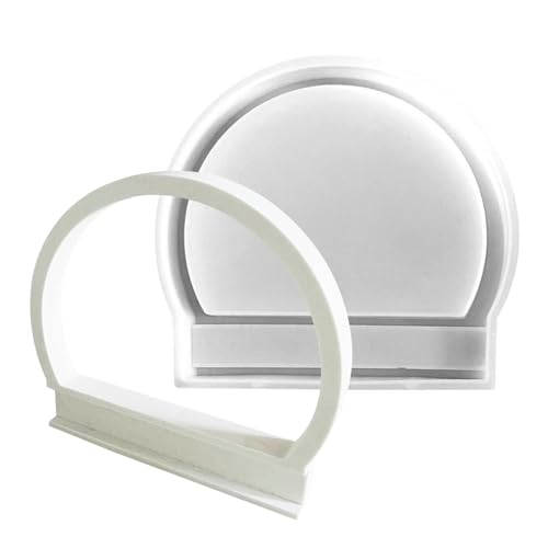 Halbem Ring Silikonform Halbring Wandbehang Silikonform Gießform Halbringgussform Epoxidharz Form Für Silikon-Schmuck, Basteln, Ringform Dekorationsform 17,8x19,5 Cm von Gwtdtoad