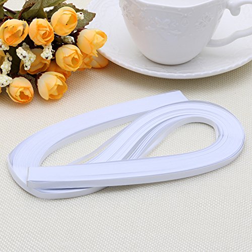 Gwxevce 120 Streifen Quilling Paper 5mm Breite Einfarbiges Origami-Papier DIY Hand Crafts White Gwxevce 120 Streifen Quilling Paper 5mm Breite Einfarbiges Origami-Papier DIY Hand Crafts White von Gwxevce