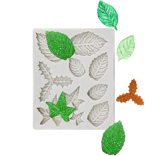 Gxdamxz Fondant Formen Silikon, Blätter Silikonform 3D Kuchen Dekoriere, DIY Gießformen, Silicone Mold Leaves, 8,5x6,5x1cm Gxdamxz Fondant Formen Silikon, Blätter Silikonform 3D Kuchen Dekoriere, DIY Gießformen, Silicone Mold Leaves, 8,5x6,5x1cm von Gxdamxz