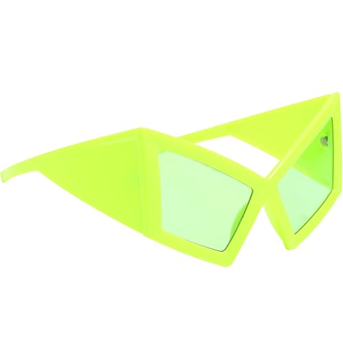 Gxdamxz Lustige Sonnenbrille, Brillen Witzige Geformte mit Großem Rahmen für Halloween/Karneval/Party (Grün) von Gxdamxz