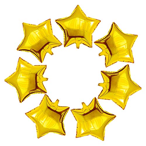 18 Zoll Stern Folienballon, 25 Stück Stern Gold Luftballons Sternluftballons Heliumballon Folienluftballon Ballone für Geburtstag, Hochzeit, Valentinstag, Weihnachtsfeierdekoration (Gold) von Gxhong