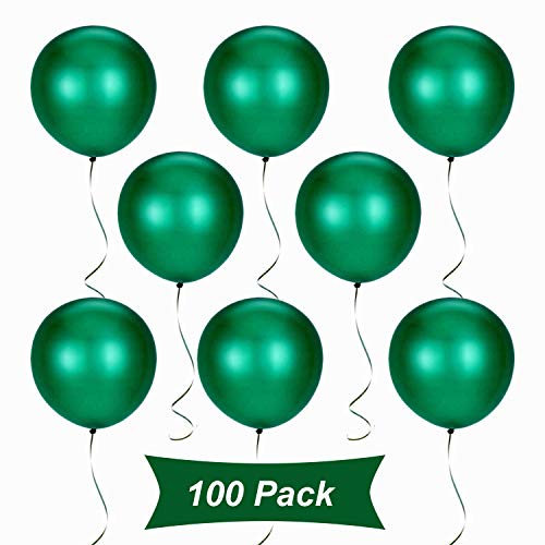Gxhong 100 Stück Luftballons Grün, 12 Zoll Latex Ballons für Helium, Abschluss Ballons Hochzeits Luftballons für Hochzeitsdeko Party Deko Grün von Gxhong