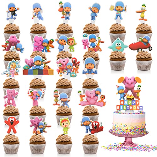 Gxhong 25pcs Pocoyo Cupcake Toppers Kuchen Topper Dekoration, Cake Torten,Happy Birthday Tortendeko Geburtstag,Kuchen Dekoration Supplies, für Kinder Geburtstag Party Babyparty Geburtstagsfeier Deko Gxhong 25pcs Pocoyo Cupcake Toppers Kuchen Topper Dekoration, Cake Torten,Happy Birthday Tortendeko Geburtstag,Kuchen Dekoration Supplies, für Kinder Geburtstag Party Babyparty Geburtstagsfeier Deko von Gxhong