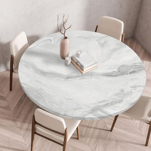 Tischdecke Rund Marmormuster Runde Tischdecke Abwaschbar Polyester wasserdichte Antifouling Waschbar Und Abwischbar Pflegeleicht für Esstisch, Esszimmer, Couchtisch Tischdecke Rund Marmormuster Runde Tischdecke Abwaschbar Polyester wasserdichte Antifouling Waschbar Und Abwischbar Pflegeleicht für Esstisch, Esszimmer, Couchtisch von Gxllhh