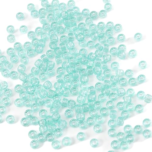 Gxueshan Acryl-Kunststoffperlen, durchscheinend, hellgrün, Pony-Perlen, 6 x 9 mm, großes Loch, Kandi-Perlen, Stifte, Haarperlen, Großpackung für Freundschaftsarmbänder, Halsketten, Schmuckherstellung, Gxueshan Acryl-Kunststoffperlen, durchscheinend, hellgrün, Pony-Perlen, 6 x 9 mm, großes Loch, Kandi-Perlen, Stifte, Haarperlen, Großpackung für Freundschaftsarmbänder, Halsketten, Schmuckherstellung, von Gxueshan