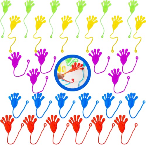 Verrückte Hände (30 Stück) – Geschenke für Geburtstag Kinder Schule – Füllung Pinata für Kindergeburtstag – klebrige Hände Geburtstag – gefüllte Kindergeburtstagstaschen – 5 Farben – verrückte Hand von Gydery