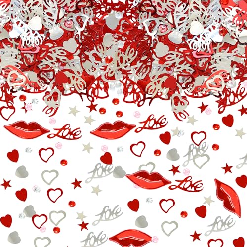 Gyufise 1000 Stück Liebesherz Lippenstift DIY Konfetti Happy Valentine's Day Tischkonfetti Silber Pfirsich Herz Konfetti für Urlaub Valentinstag Hochzeit Jahrestag Party Streusel Konfetti Dekorationen Gyufise 1000 Stück Liebesherz Lippenstift DIY Konfetti Happy Valentine's Day Tischkonfetti Silber Pfirsich Herz Konfetti für Urlaub Valentinstag Hochzeit Jahrestag Party Streusel Konfetti Dekorationen von Gyufise