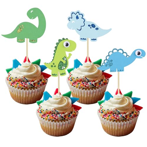 Gyufise 24Pcs Dinosaurier Cupcake Toppers Assembled Baby Dinosaur Cupcake Picks für Dino-Thema Baby Dusche Kinder Geburtstag Party Kuchen Dekorationen Zubehör Gyufise 24Pcs Dinosaurier Cupcake Toppers Assembled Baby Dinosaur Cupcake Picks für Dino-Thema Baby Dusche Kinder Geburtstag Party Kuchen Dekorationen Zubehör von Gyufise