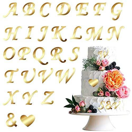 Gyufise Kuchendekoration aus Acryl, goldfarben, Alphabet, mit Buchstaben A-Z, verspiegelt, goldfarben, für personalisierte Namen, Kuchendekorationen, Jahrestag, Hochzeit, Babyparty, Partyzubehör, 28 Gyufise Kuchendekoration aus Acryl, goldfarben, Alphabet, mit Buchstaben A-Z, verspiegelt, goldfarben, für personalisierte Namen, Kuchendekorationen, Jahrestag, Hochzeit, Babyparty, Partyzubehör, 28 von Gyufise