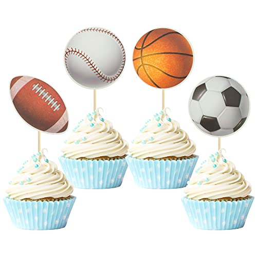 Gyufise 36 Stück Sport Cupcake Topper Baseball Rugby Cupcake Picks Basketball Zahnstocher Fußball Kuchen Dekor für Junge Happy Birthday für Sport Ball Spiel Thema Party Zubehör Dekoration Gyufise 36 Stück Sport Cupcake Topper Baseball Rugby Cupcake Picks Basketball Zahnstocher Fußball Kuchen Dekor für Junge Happy Birthday für Sport Ball Spiel Thema Party Zubehör Dekoration von Gyufise