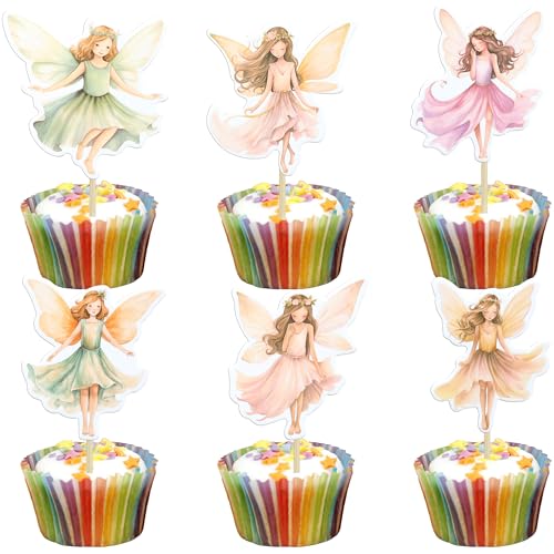 Gyufise 36Pcs Fee Cupcake Toppers Flügel Engel Fee Kuchen Toppers Ballett Tänzer Kuchen Dekorationen für Fee Thema Baby Dusche Kinder Geburtstag Hochzeit Party Dekoration Zubehör Multi 1 Gyufise 36Pcs Fee Cupcake Toppers Flügel Engel Fee Kuchen Toppers Ballett Tänzer Kuchen Dekorationen für Fee Thema Baby Dusche Kinder Geburtstag Hochzeit Party Dekoration Zubehör Multi 1 von Gyufise