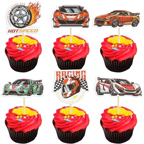 Gyufise 36Pcs Rennsport Auto Cupcake Toppers Kampf Auto Cupcake Picks Rennsport Auto Cupcake Toppers für Baby Dusche Rennen Sport Thema Kinder Geburtstag Party Kuchen Dekorationen liefert Gyufise 36Pcs Rennsport Auto Cupcake Toppers Kampf Auto Cupcake Picks Rennsport Auto Cupcake Toppers für Baby Dusche Rennen Sport Thema Kinder Geburtstag Party Kuchen Dekorationen liefert von Gyufise