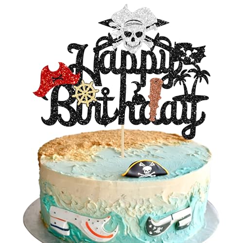 Gyufise Tortenaufsatz mit Piraten-Motiv, Motiv: Piratenschiff, maritimes Kuchen-Picker für Piraten-Themen, Babyparty, Geburtstagsparty, Kuchendekorationen, Zubehör, Silber, 1 Stück Gyufise Tortenaufsatz mit Piraten-Motiv, Motiv: Piratenschiff, maritimes Kuchen-Picker für Piraten-Themen, Babyparty, Geburtstagsparty, Kuchendekorationen, Zubehör, Silber, 1 Stück von Gyufise