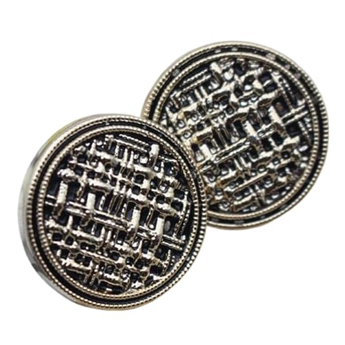 6 Stück 18 mm/21 mm/25 mm Kunststoff-Strass-Perlenknöpfe (Farbe 14, 25 mm, 6 Stück) von Gyuuio