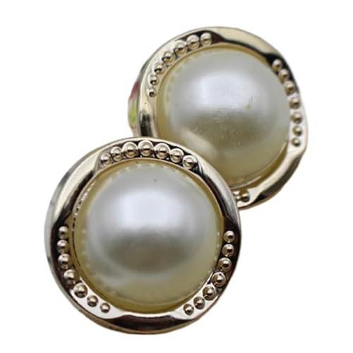 6 Stück 18 mm/21 mm/25 mm Kunststoff-Strass-Perlenknöpfe (Farbe 8, 21 mm, 6 Stück) von Gyuuio