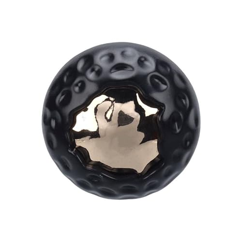 6 Stück 18 mm/23 mm schwarze Knöpfe für Kleidung (schwarz, 23 mm, 6 Stück) von Gyuuio