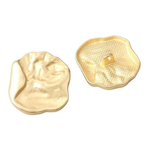 Goldfarbene Metallknöpfe für Mäntel und Blazer, 17,5 mm/25 mm/37 mm (Gold, 37 mm, 6 Stück) von Gyuuio