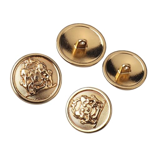 Klassische Metallknöpfe für Mäntel, Jacken und Pullover (Gold, 20 mm, 3 Stück) von Gyuuio