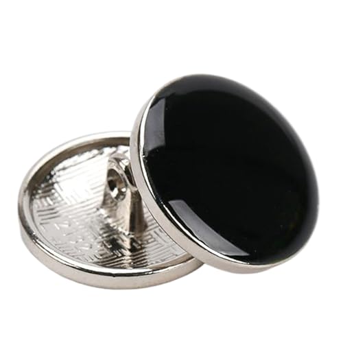 Metallknöpfe für Anzüge 15 mm/18 mm/20 mm/23 mm (Silber, 23 mm, 8 Stück) von Gyuuio