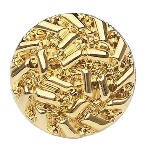 Metallknöpfe für Anzüge und Mäntel (Gold, 18 mm, 6 Stück) von Gyuuio
