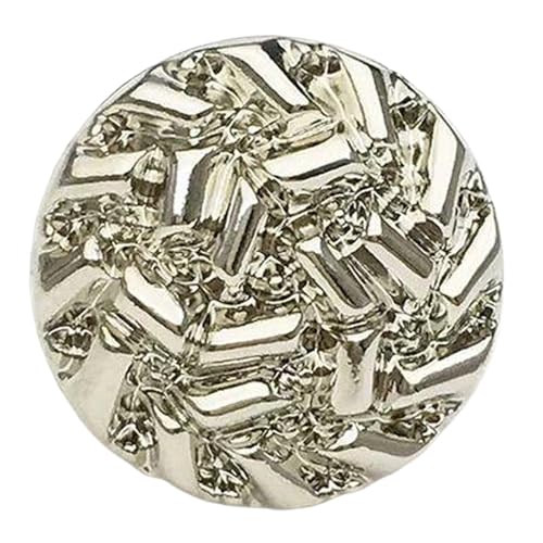 Metallknöpfe für Anzüge und Mäntel (Silber, 15 mm, 6 Stück) von Gyuuio
