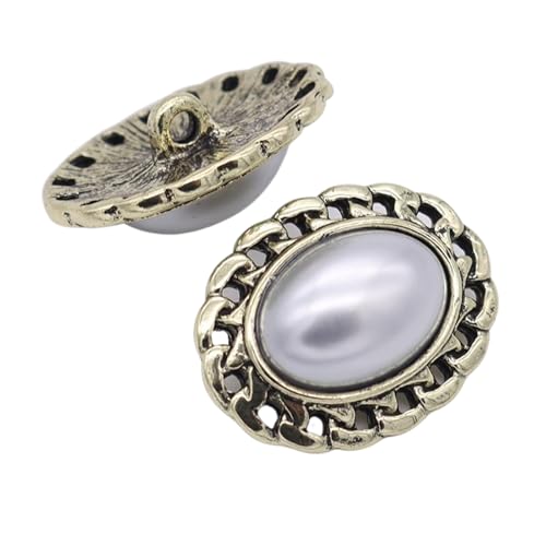 Metallknöpfe für Mäntel und Anzüge, oval, 16 mm/21 mm, 6 Stück, 6 Stück von Gyuuio