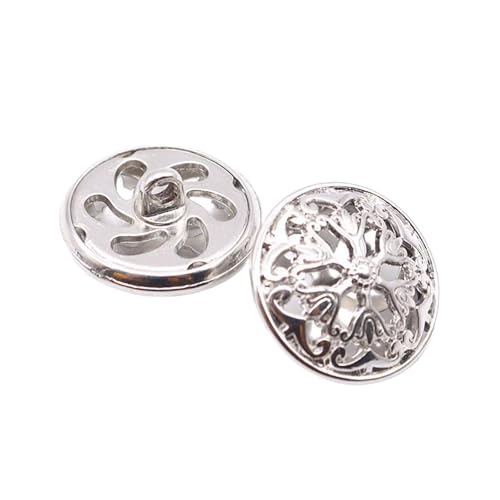 Metallknöpfe für Mäntel und Anzüge (Farbe 4, 15 mm, 6 Stück) von Gyuuio