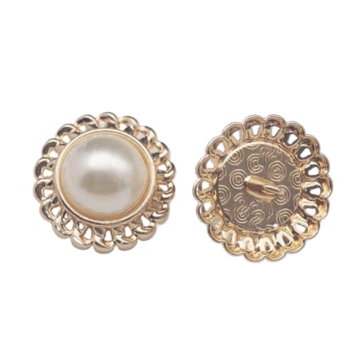 Metallknöpfe für Mäntel und Jacken, 6 Stück (Farbe 1, 18 mm, 6 Stück) von Gyuuio