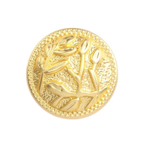 Metallknöpfe für Mäntel und Jacken (Gold, 23 mm, 6 Stück) von Gyuuio