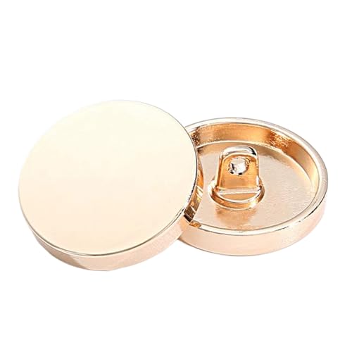 Metallknöpfe für Mäntel und Pullover, 10 - 28 mm, verschiedene Größen, 6 Stück (Farbe 2, 15 mm, 6 Stück) von Gyuuio