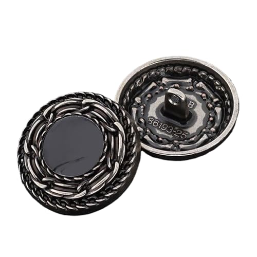 Metallknöpfe für Mäntel und Pullover, Vintage-Stil, 15 mm, 3 Stück, 3 Stück Metallknöpfe für Mäntel und Pullover, Vintage-Stil, 15 mm, 3 Stück, 3 Stück von Gyuuio