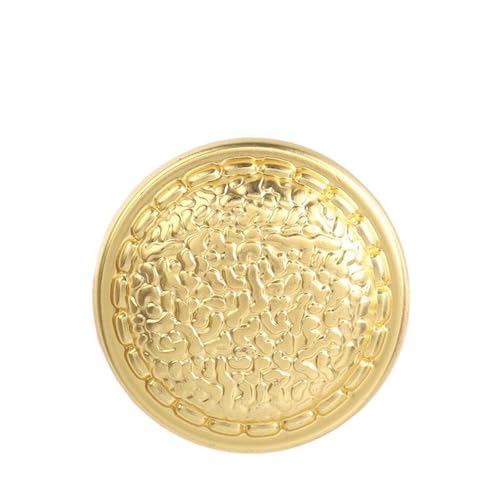 Metallknöpfe für Mäntel und Pullover, goldfarben, 23 mm, 6 Stück, 6 Stück von Gyuuio