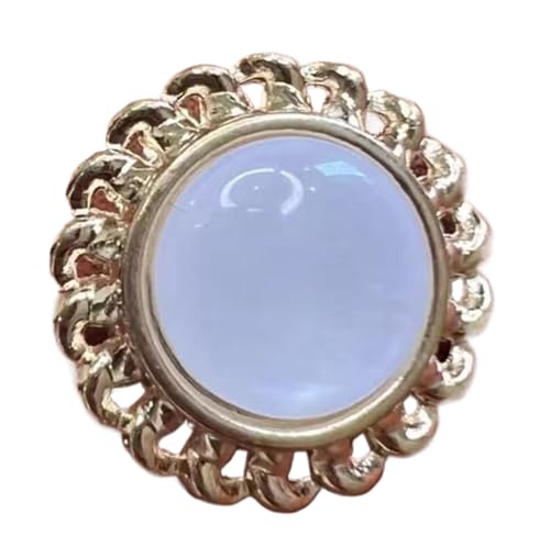 Metallknöpfe mit Perlen für Mäntel und Jacken, 6 Stück (Farbe 3, 18 mm, 6 Stück) von Gyuuio