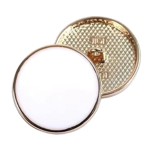Runde Kunststoffknöpfe mit goldenen Punkten und schwarzem Spiegel-Finish für Mäntel und Blazer (Farbe 2, 10 mm, 10 Stück) von Gyuuio