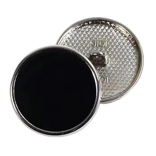 Runde Kunststoffknöpfe mit goldenen Punkten und schwarzem Spiegel-Finish für Mäntel und Blazer (Farbe 4, 20 mm, 10 Stück) von Gyuuio