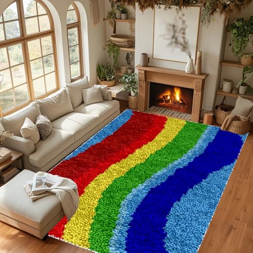 Gzaebji 80 x 115 cm Knüpfteppich Zum Selber Knüpfen Knüpfen Set Erwachsene Latch Hook Kit Groß DIY Handwerk Knüpfen Set Teppich Knüpf Sets Kreuzstich Set Teppich-Bastelset für Erwachsene Gzaebji 80 x 115 cm Knüpfteppich Zum Selber Knüpfen Knüpfen Set Erwachsene Latch Hook Kit Groß DIY Handwerk Knüpfen Set Teppich Knüpf Sets Kreuzstich Set Teppich-Bastelset für Erwachsene von Gzaebji