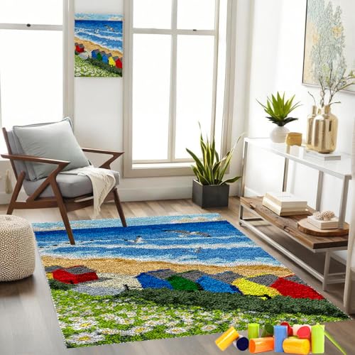 Gzaebji KnüpfsetsSelbst Knüpfen Set für Erwachsene Latch Hook Kit, Kreuzstich-Set, 40 x 70 cm Knüpfteppich Zum Selber knüpfen knüpfen Set Erwachsene Teppich Handarbeit für Anfänger Heimdekoration Gzaebji KnüpfsetsSelbst Knüpfen Set für Erwachsene Latch Hook Kit, Kreuzstich-Set, 40 x 70 cm Knüpfteppich Zum Selber knüpfen knüpfen Set Erwachsene Teppich Handarbeit für Anfänger Heimdekoration von Gzaebji