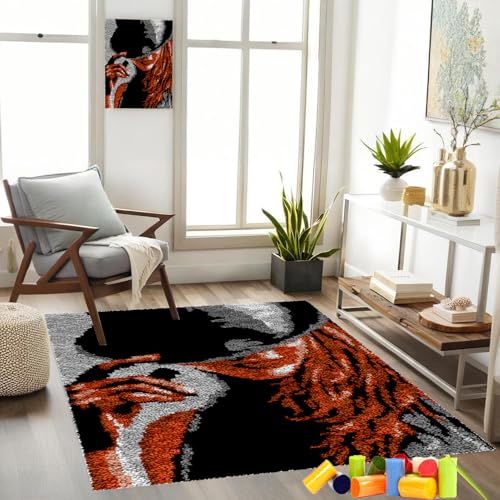 Gzaebji KnüpfsetsSelbst Knüpfen Set für Erwachsene Latch Hook Kit, Kreuzstich-Set, 80 x 115 cm Knüpfteppich Zum Selber knüpfen knüpfen Set Erwachsene Teppich Handarbeit für Anfänger Heimdekoration Gzaebji KnüpfsetsSelbst Knüpfen Set für Erwachsene Latch Hook Kit, Kreuzstich-Set, 80 x 115 cm Knüpfteppich Zum Selber knüpfen knüpfen Set Erwachsene Teppich Handarbeit für Anfänger Heimdekoration von Gzaebji