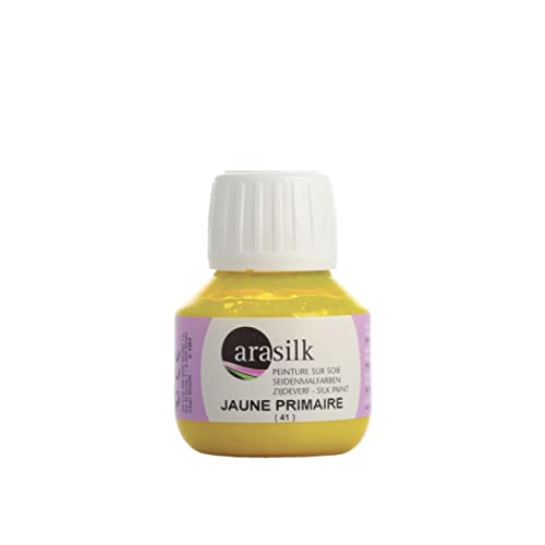 H DUPONT ARASILK DU0170050717C - Peinture Sur Soie Jaune primaire N°717 - Pot 50 ml - couleurs pigmentées de qualité supérieure - Idéal pour les débutants von H DUPONT