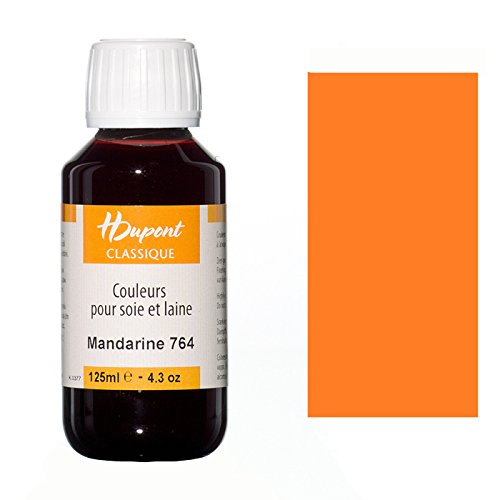 H DUPONT DU0600125764C - Peinture Sur Soie Classique Mandarine N°764 - Pot De 125 ml - Colorants acides pour une qualité supérieure - Idéal pour les professionnels von H DUPONT