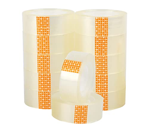 H HANSEL HOME 12 Stück Rollen Klebeband Transparent Extra Stark, Paketklebeband Transparent 18mm x 33m H HANSEL HOME 12 Stück Rollen Klebeband Transparent Extra Stark, Paketklebeband Transparent 18mm x 33m von H HANSEL HOME