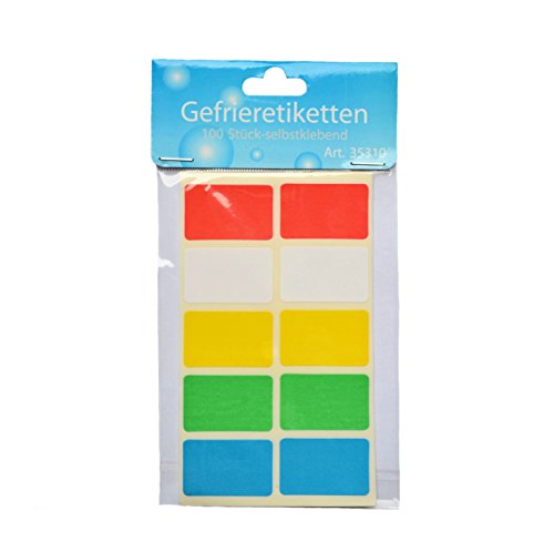 Gefrieretiketten 100 Stk., selbstklebend, farbig von H&B