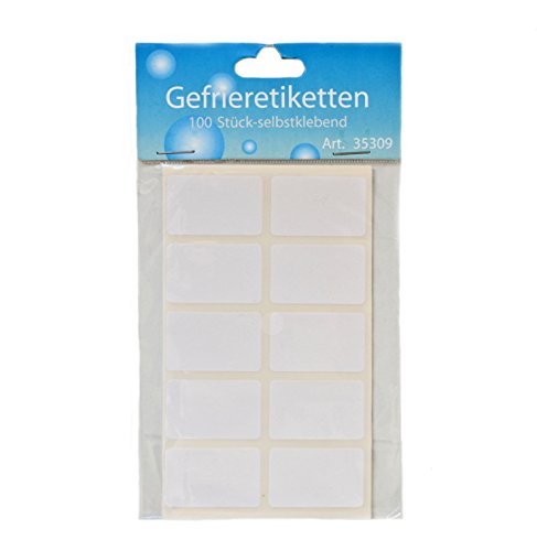 Gefrieretiketten weiß, 100 Stck, selbstklebend Gefrieretiketten weiß, 100 Stck, selbstklebend von H&B